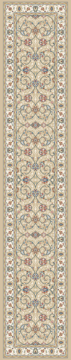 Ancient Garden 57120 Light Gold Ivory Rug
