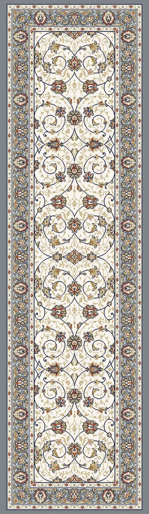 Ancient Garden 57120-6454 Ivory/Light Blue Rug