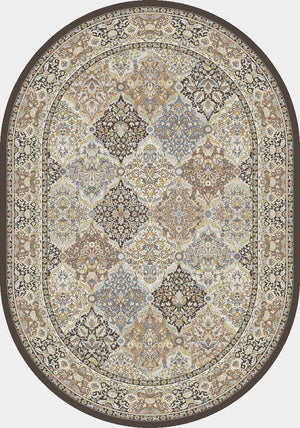 Ancient Garden 57008 Brown Blue Rug