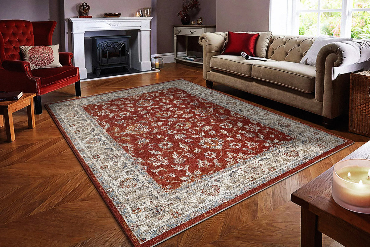 Dakota 6640-399 Red/Multi Rug