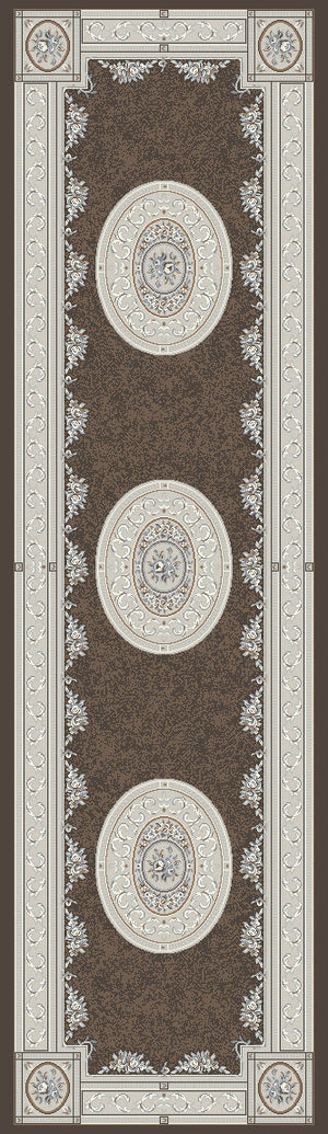 Ancient Garden 57226 Brown Cream Rug