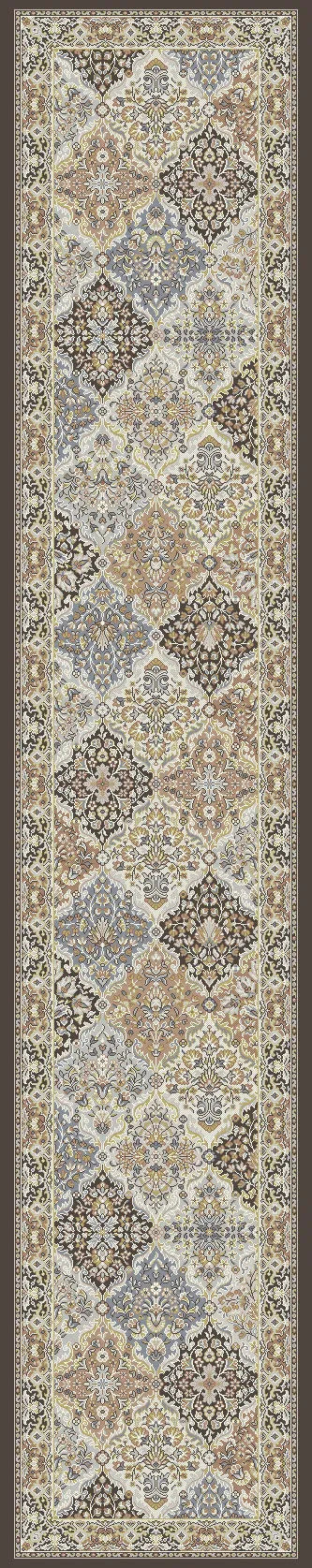 Ancient Garden 57008-3235 Brown/Blue Rug