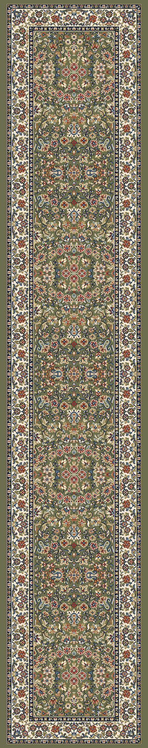 Ancient Garden 57078 Green Ivory Rug