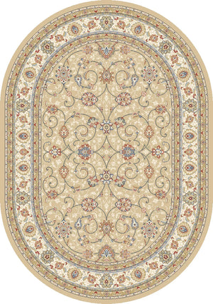 Ancient Garden 57120-2464 Light Gold/Ivory Rug