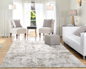 Quartz 27061-190 Ivory/Grey Rug