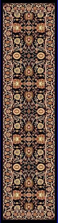 Yazd 2803 Black Rug