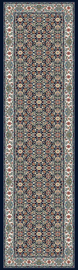 Ancient Garden 57011-3464 Navy Rug