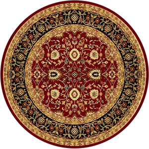 Yazd 2803 Red Black Rug