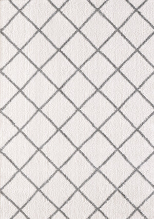 Silky Shag 5920-110 Ivory/Silver Rug