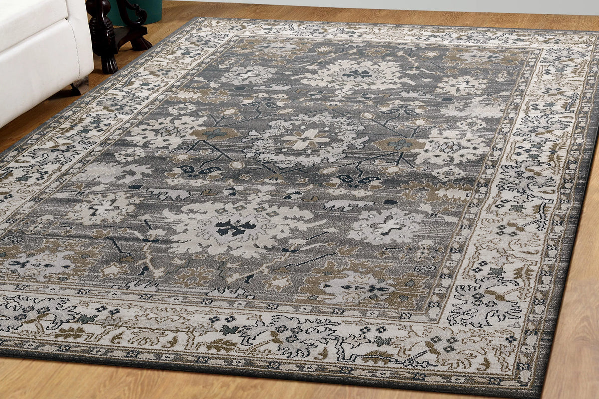 Yazd 8531-910 Grey/Ivory Rug