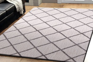 Silky Shag 5920-110 Ivory/Silver Rug