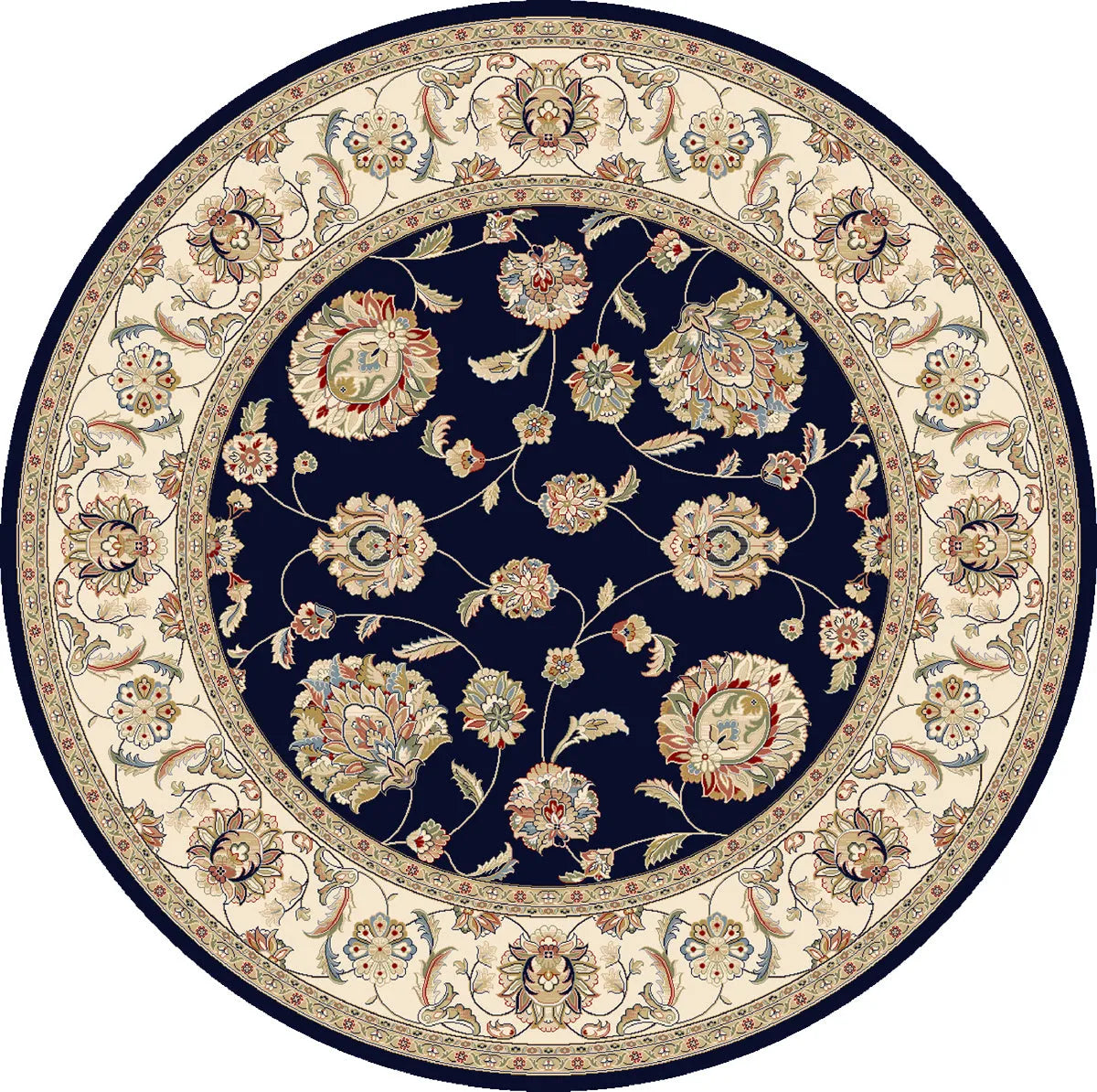 Ancient Garden 57365-3464 Blue/Ivory Rug