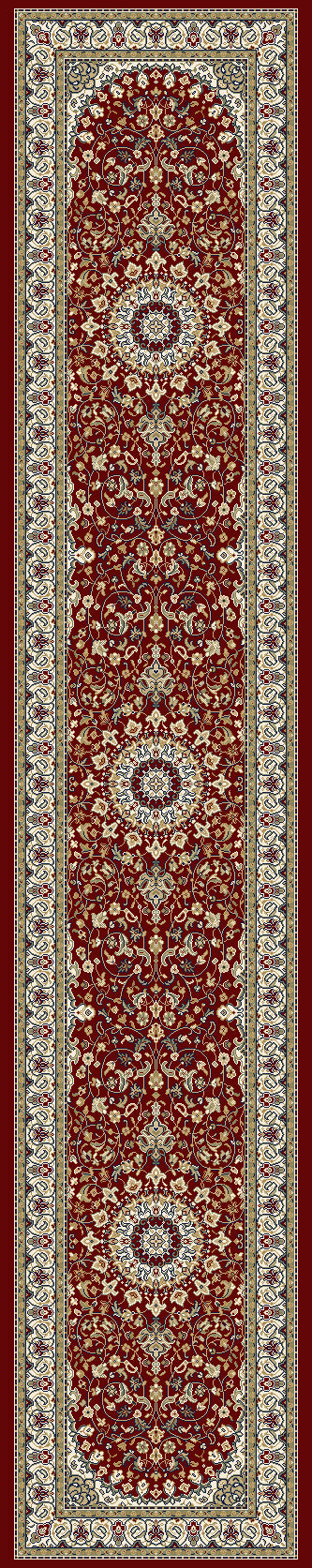 Ancient Garden 57119 Red Ivory Rug