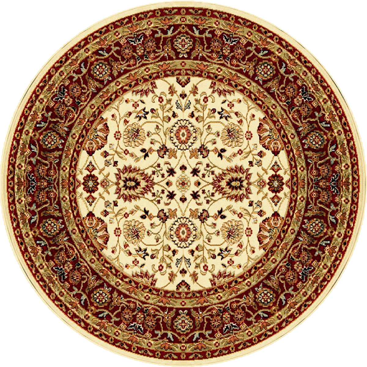 Yazd 2803 Cream Red Rug