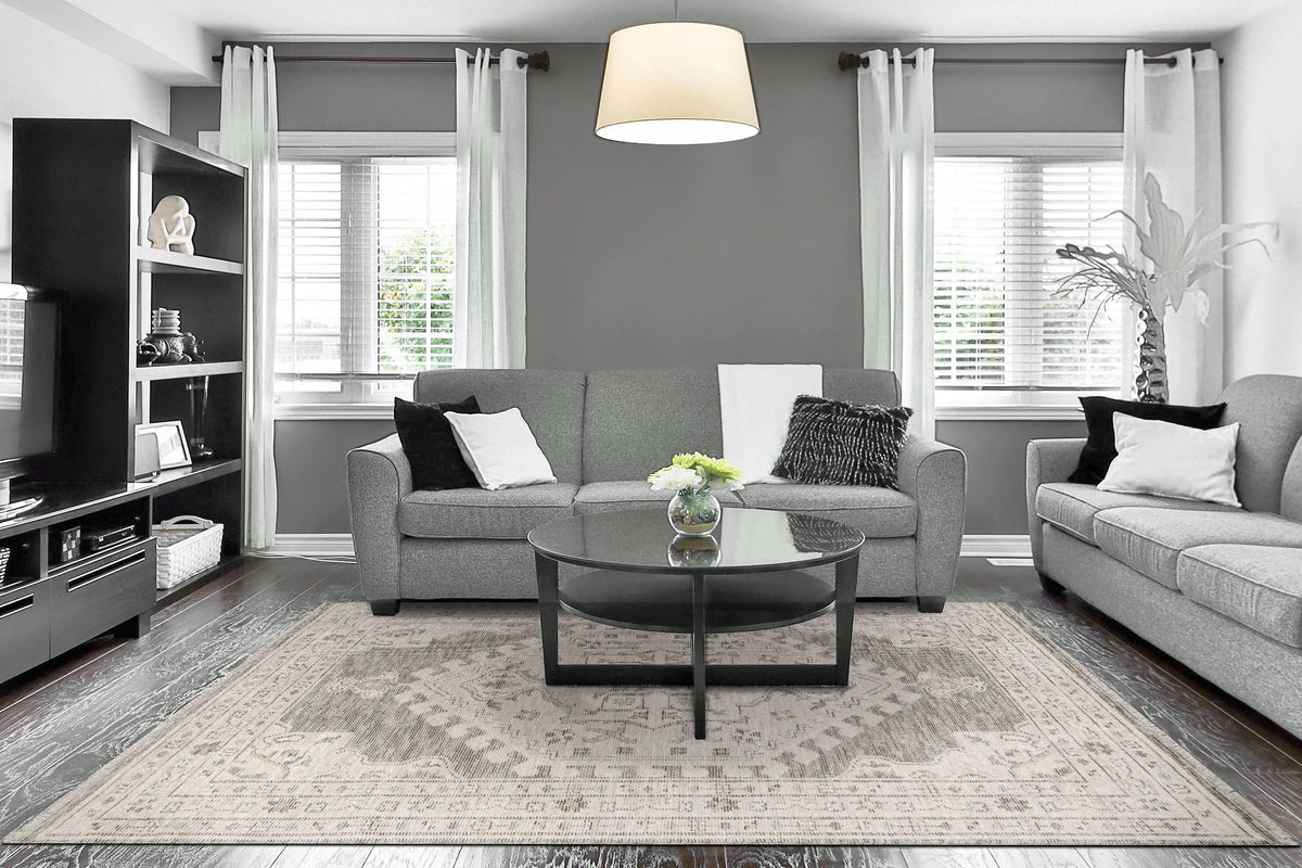 Calypso 13503-190 Ivory/Grey Rug