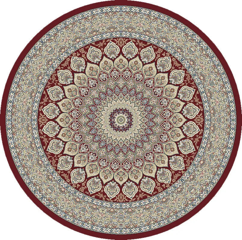 Ancient Garden 57090-1484 Red Rug