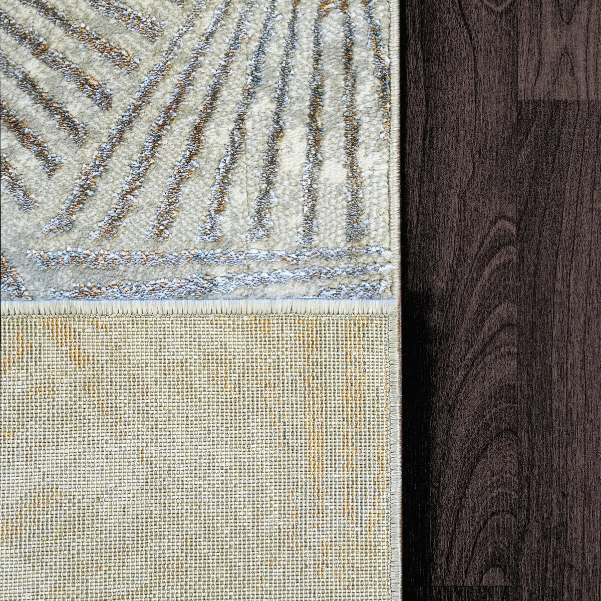 Gold 1355-897 Cream/Silver Rug