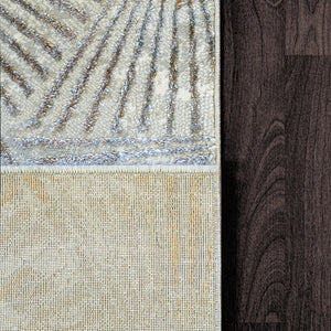 Gold 1355-897 Cream/Silver Rug