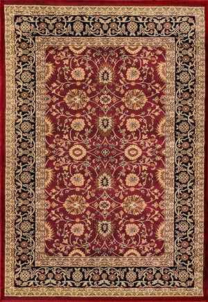 Yazd 2803-390 Red/Black Rug