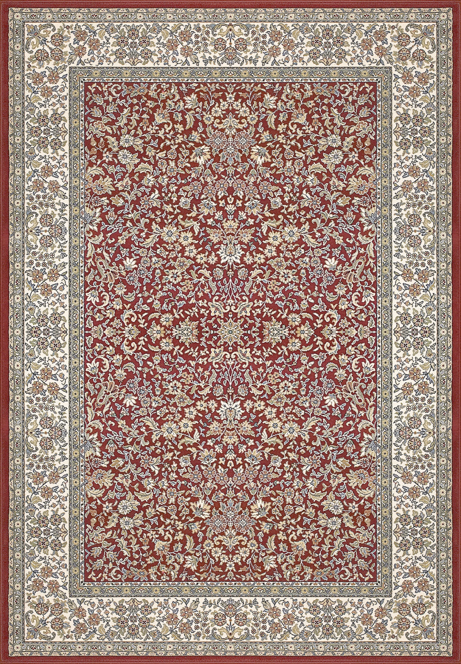 Ancient Garden 57078-1414 Red/Ivory Rug