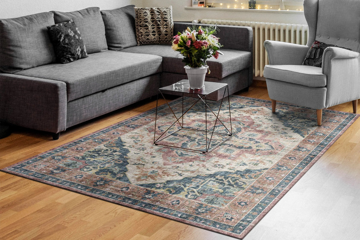Elise 6306-305 Wine/Navy Rug