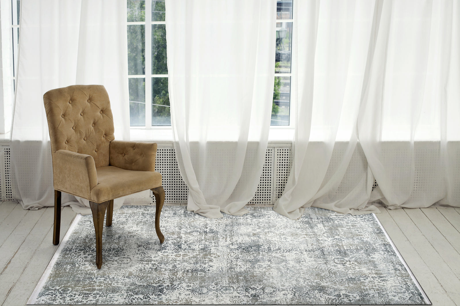 Ruby 2162-190 Ivory/Grey Rug