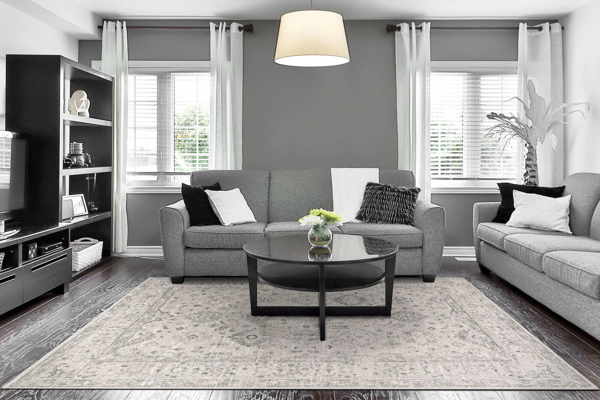 Eclectic 6012-190 Cream/Grey Rug