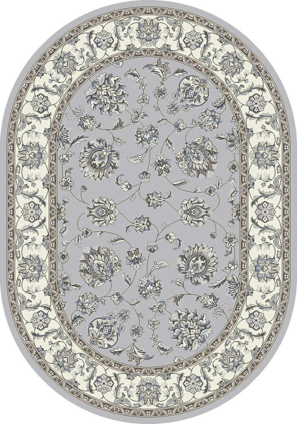 Ancient Garden 57365-9666 Grey/Cream Rug