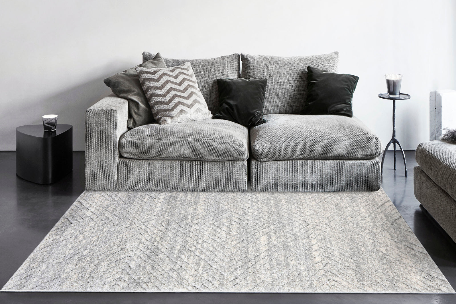 Pike 11200-990 Grey/Dark Grey Rug