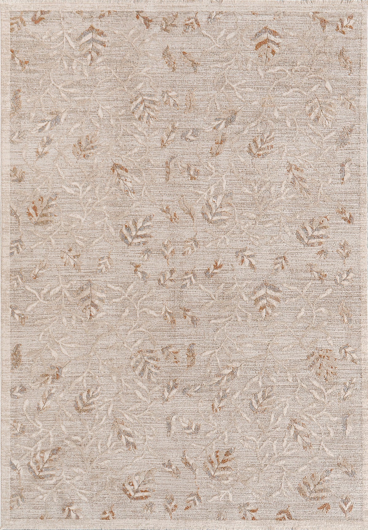 Irving 15555 Cream Beige Rust Rug