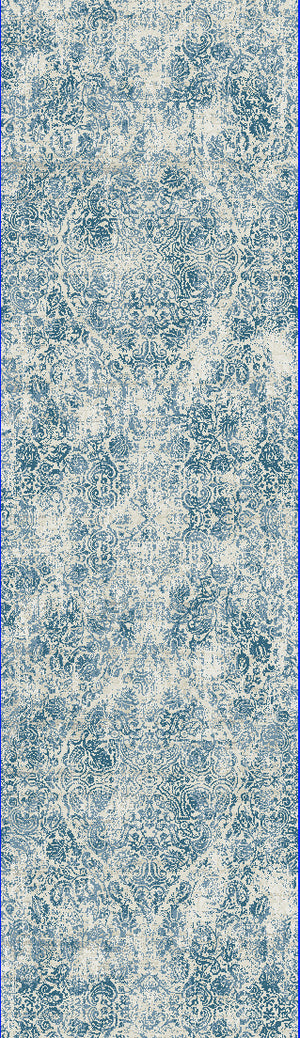 Quartz 27040 Ivory Blue Rug