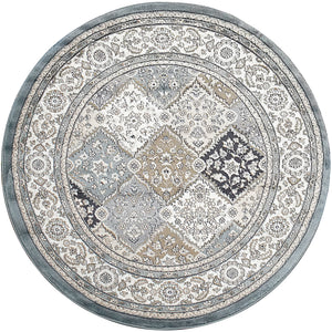 Yazd 8471 Blue Ivory Rug