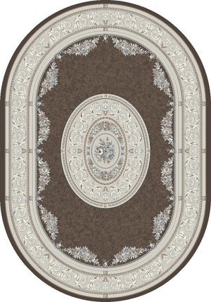 Ancient Garden 57226 Brown Cream Rug