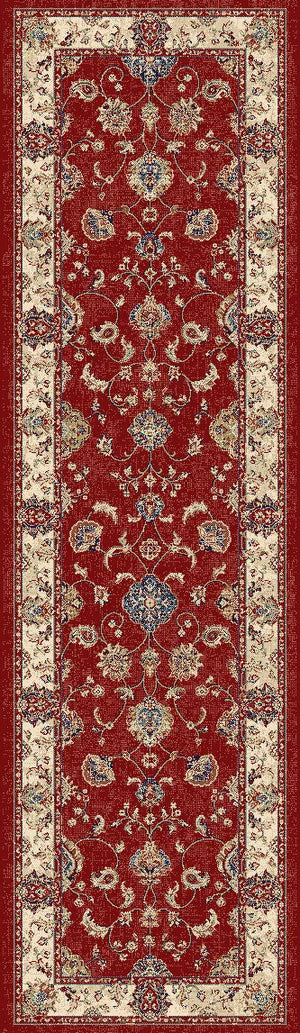 Ancient Garden 57158-1464 Red/Ivory Rug