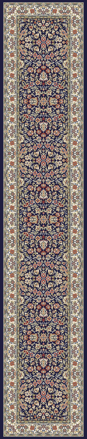 Ancient Garden 57078 Blue Ivory Rug