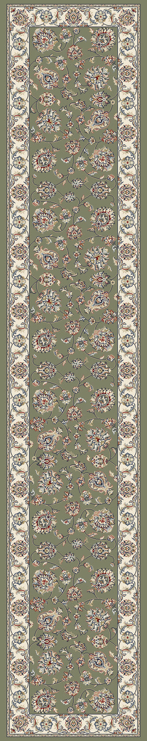 Ancient Garden 57365 Green Ivory Rug