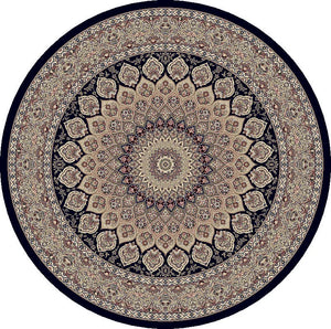 Ancient Garden 57090-3484 Navy Rug