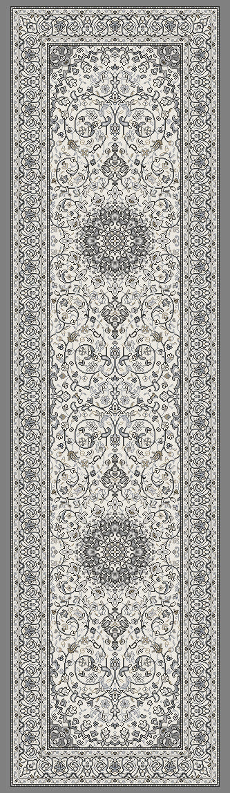 Ancient Garden 57119 Cream Grey Rug