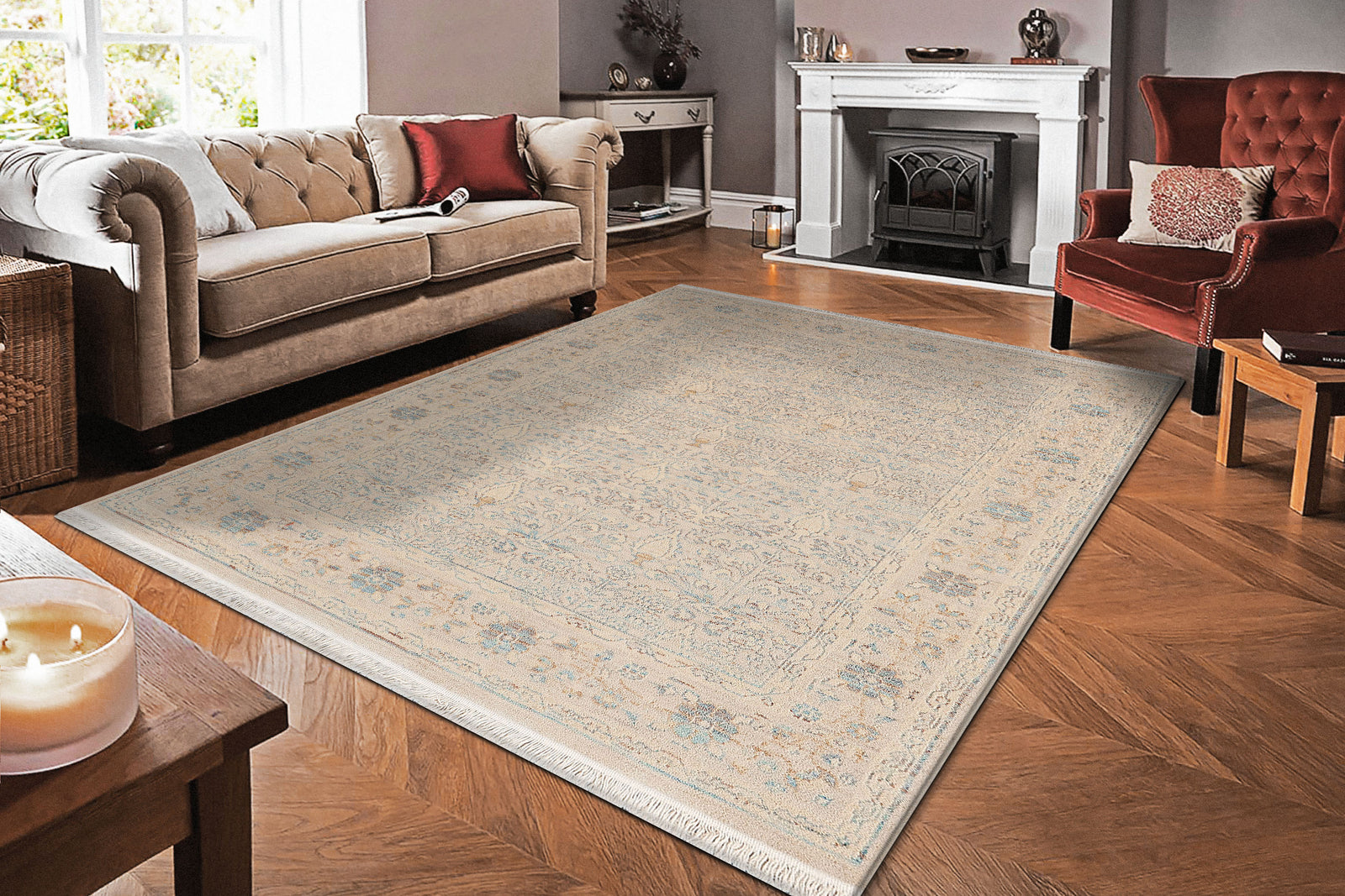 Wade 18605-899 Beige/Grey Rug