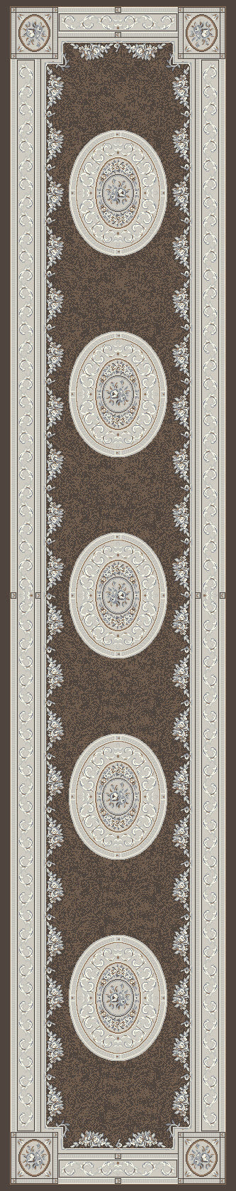 Ancient Garden 57226 Brown Cream Rug