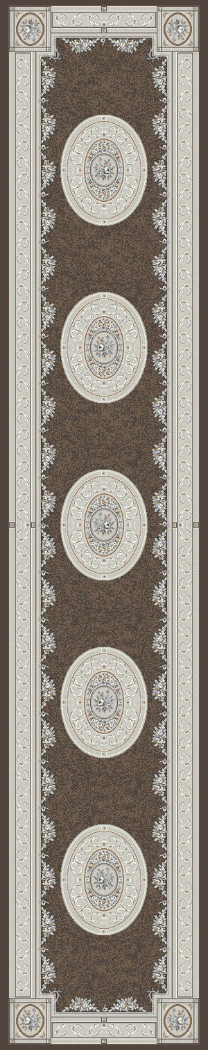 Ancient Garden 57226 Brown Cream Rug