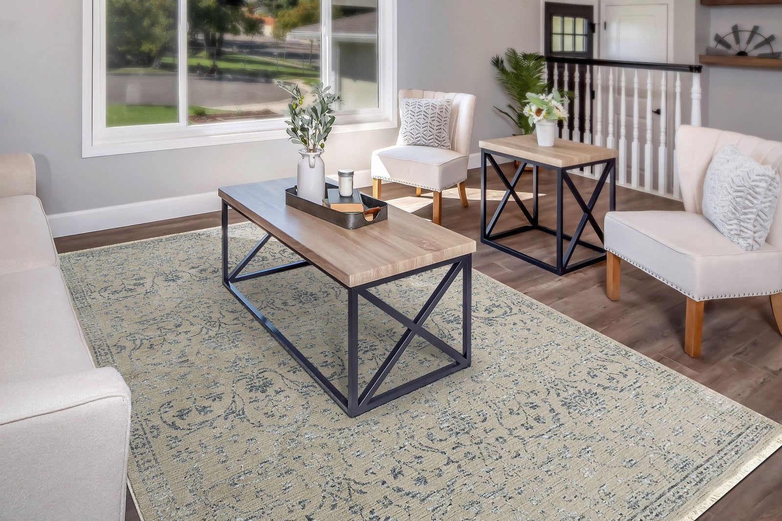 Bailey 3880-950 Grey/Blue Rug