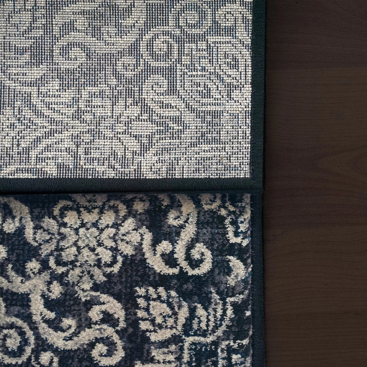 Ancient Garden 57162-3696 Steel Blue Rug