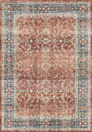 Elise 6301 Red Blue Beige Rug