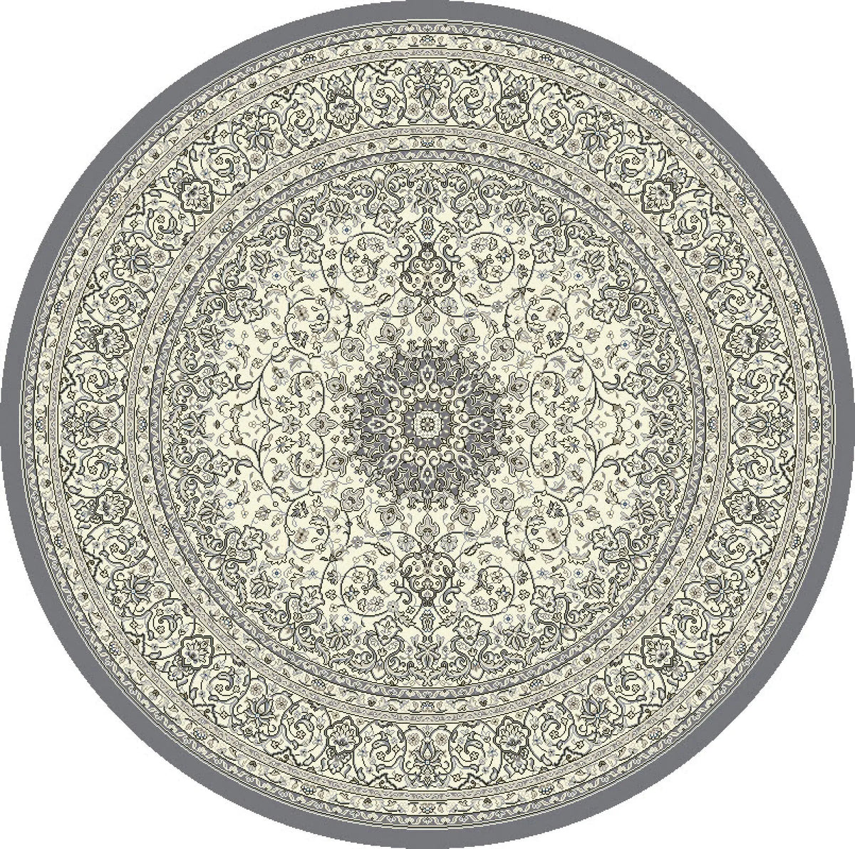 Ancient Garden 57119-5666 Grey/Cream Rug