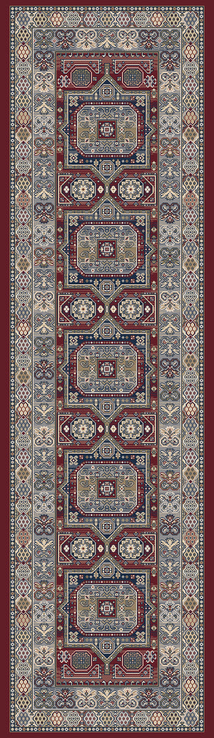Ancient Garden 57147 Red Rug