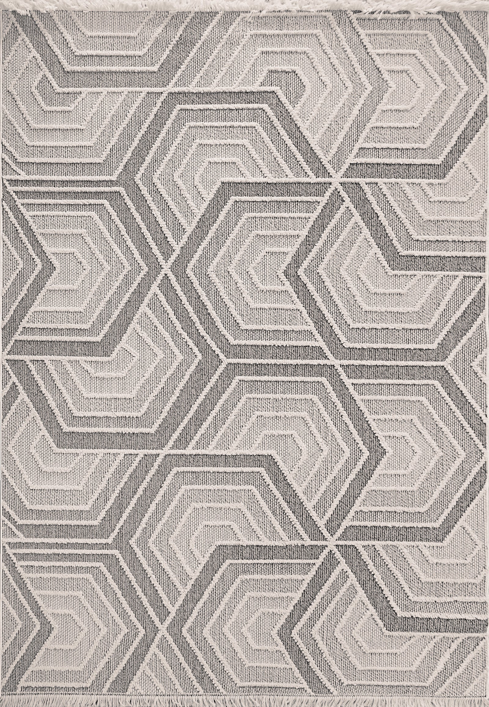 Seville 3611-190 Ivory/Grey Rug