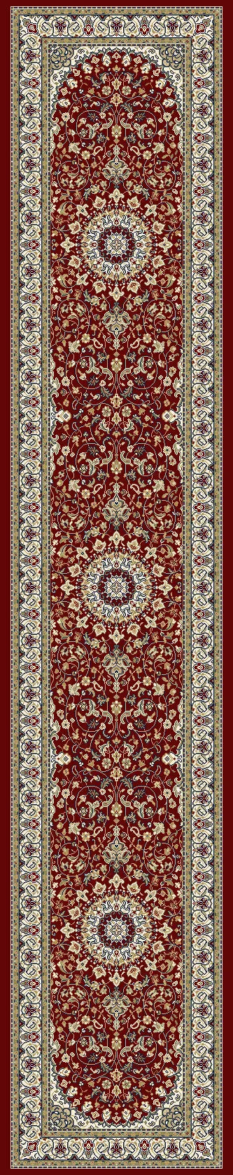 Ancient Garden 57119-1414 Red/Ivory Rug