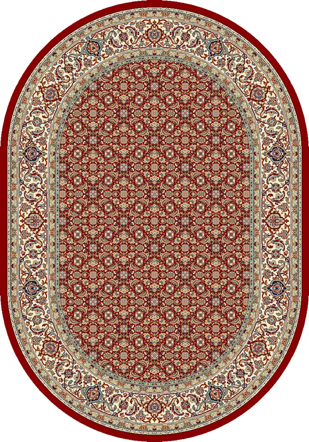 Ancient Garden 57011-1414 Red/Ivory Rug
