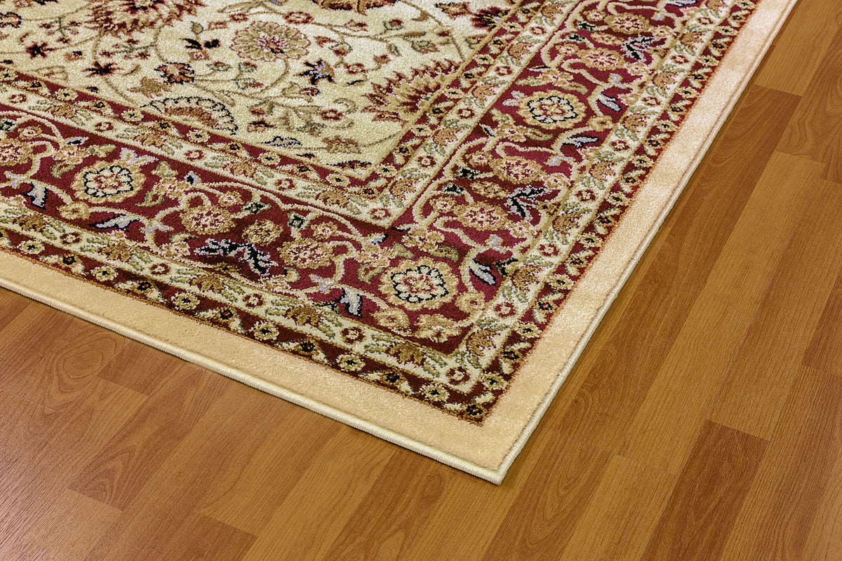 Yazd 2803-130 Cream/Red Rug